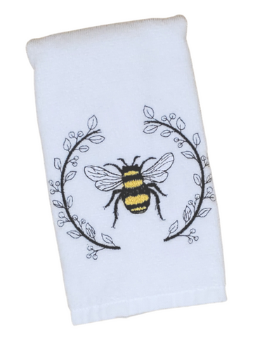 Guest Towel: Bee Wreath