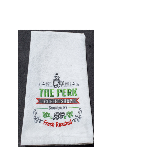 Kitchen Towel: The Perk Coffee Shop
