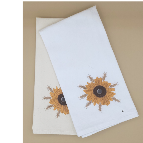 Kitchen Towel: Sunflower & Wheat Spikes