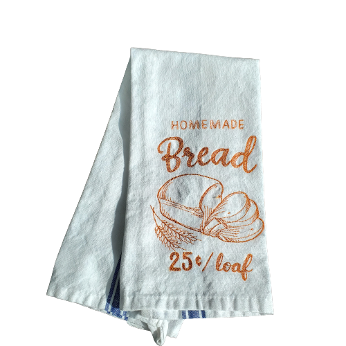 Kitchen Towel: Vintage Marketplace Bread
